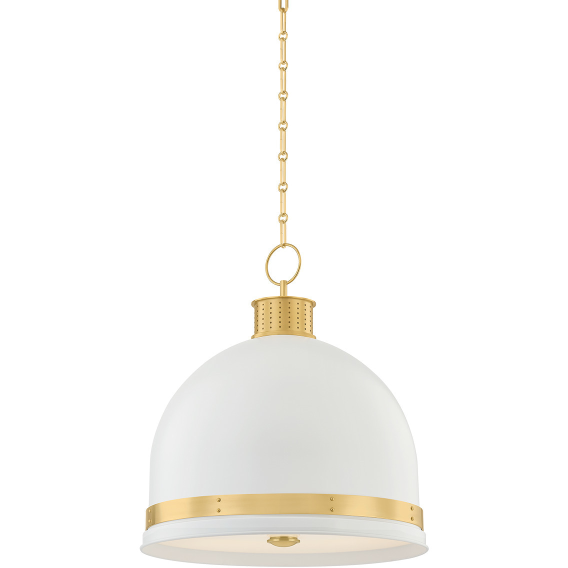 Briscoe 3 Light 20.25 inch Aged Brass and Soft White Pendant Ceiling Light